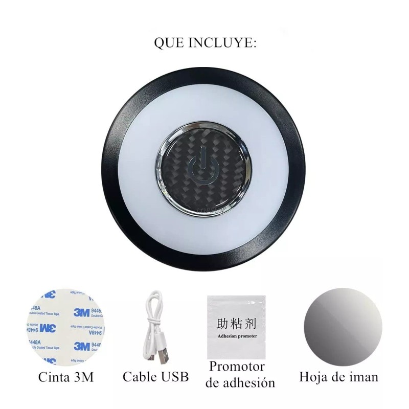 Lámpara Para Auto Techo Cajuela Lectura Interior Inalámbrica