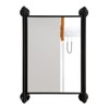 OLDRAINBOW Industrial Pipe Mirror for Bathroom,Rectangle Iron Wall Mirrors for