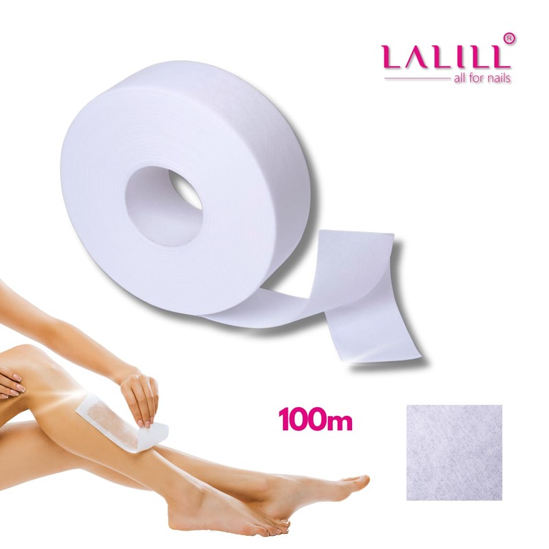 LALILL Fleece on 1 Roll for Wax – WAX, White,