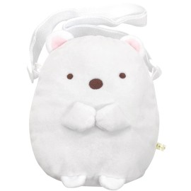 Eye Planning K5305A Sumikko Gurashi Plush Pochette, Polar Bear, W 7.1 x H 8.3 x D 3.9 inches (18 x 21 x 10 cm)