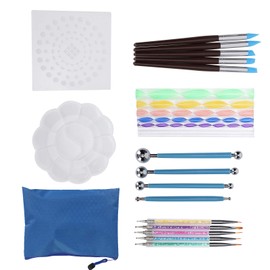 Kits de Herramientas de Pintura de Puntos Suministros de Plantillas de Punteado Set de Herramientas 25 Piezas Piedras de Graffiti Regalo Pintura de Bricolaje Regalo de Bricolaje