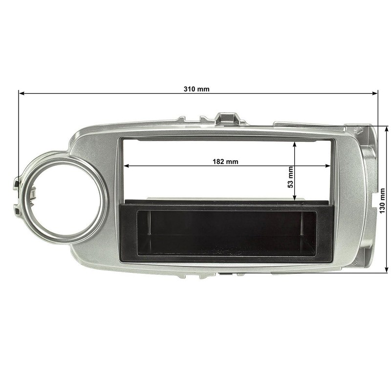 tomzz Audio 2455-038 Radio Fascia Plate Compatible with Toyota Yaris