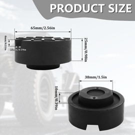 VZXZXE Pack of 2 rubber pads for car jack, truck, off-road vehicle, universal lifting platform pad, car jack mat, 6.5 x 2.5 cm