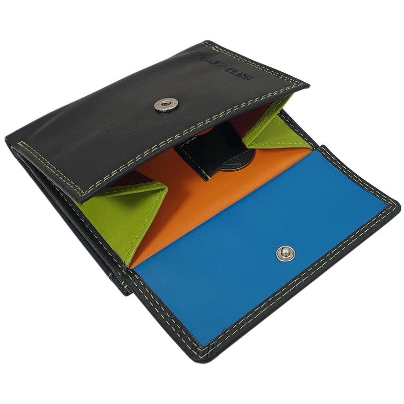 myledershop Cowhide Nappa Leather Women's Purse/Wallet/Purse with RFID & NFC