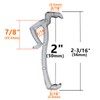 APUXON Valance Clips 6pcs 2inch Clear Plastic Hidden Retainer Holder