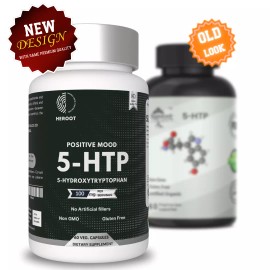 Heroot 5-HTP 100mg Supplement - Stress Support for Mood, Sleep & Relaxation - 60 cap - 240 Capsules