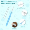 100PCS Interdental Brushes Between Teeth for Braces, Flossers Brush Cleaner