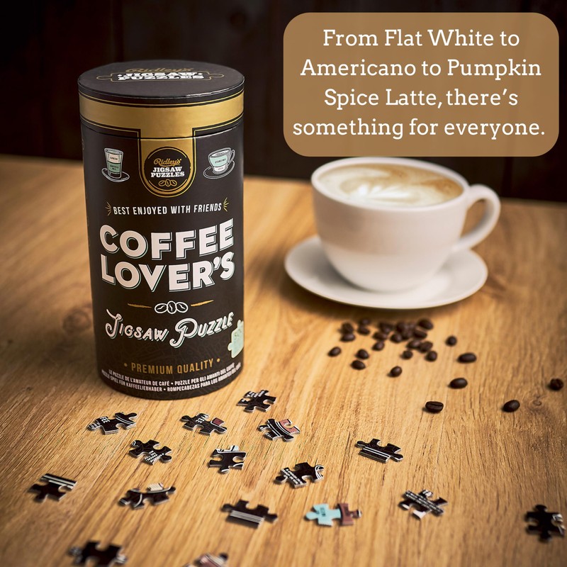 Ridley's Coffee Lover’s 500-Piece Jigsaw Puzzle – Coffee Puzzle with