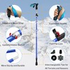Colefunmit Trekking Poles Lightweight Collapsible Hiking Poles Folding Aluminum Walking