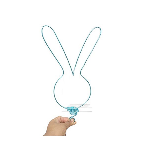 Large Wire Easter Bunny Tree Topper 12 Inches By 6