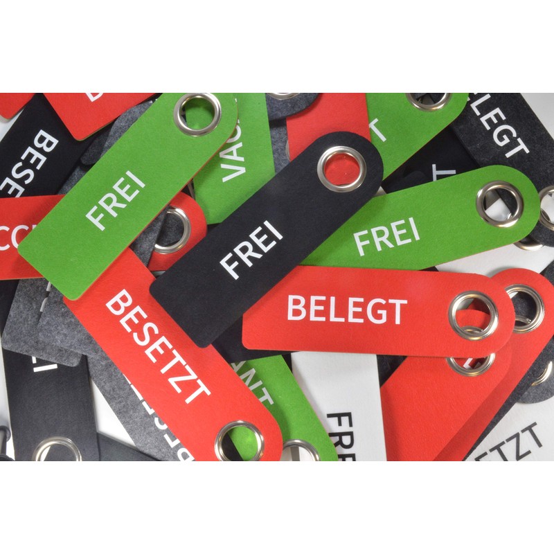 SynMe Pack of 2 Felt Door Hangers – With Metal