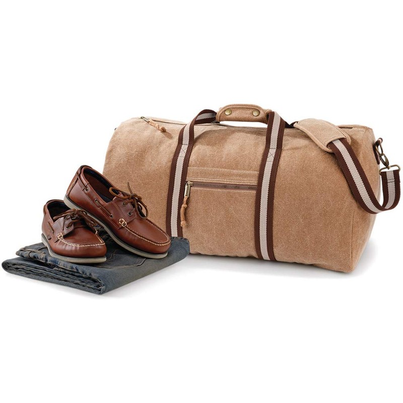 Quadra Vintage Canvas Holdall Duffle Bag - 45 Litres (One