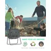 2021 Upgraded Tumbling Composter with Compost Thermometer - Dual Chamber