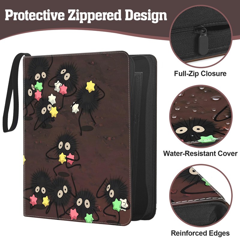 Top Loader Binder, 9-Pocket Trading Card Album, Holds 360 Top