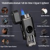 3 Jet Flame Cigar Lighter with Built-in V Cutter &
