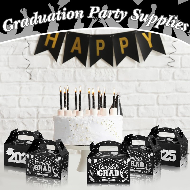 Tenceur 30 Pack Graduation Party Favors Boxes with 2025 DIY