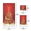 Pfrewn Golden Snowflakes Christmas Tree Forest Towels Set of 3