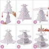 BJH 3 Tier Cupcake Stand Unicorn Cupcake Display Holder for