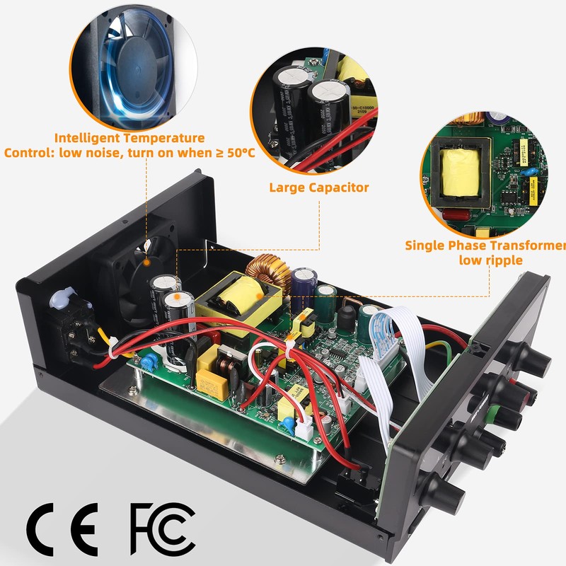 NICE-POWER Adjustable DC Power Supply: 60V 5A Variable Switching Regulated