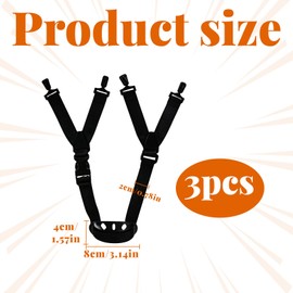 Hard Hat Chin Strap,3 PCS Adjustable Black Chin Strap for Hard Hat,Hard Hat with Chins Straps Universal Hard Hat Accessories Chins Straps for Construction Workers