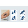 2 Blätter Temporary Welt Tattoo Weltkarte Semi-Permanente Tattoo Langanhaltende Tattoo