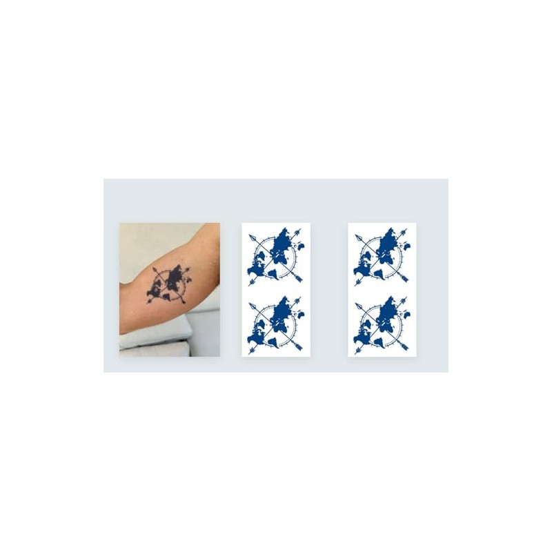 2 Blätter Temporary Welt Tattoo Weltkarte Semi-Permanente Tattoo Langanhaltende Tattoo