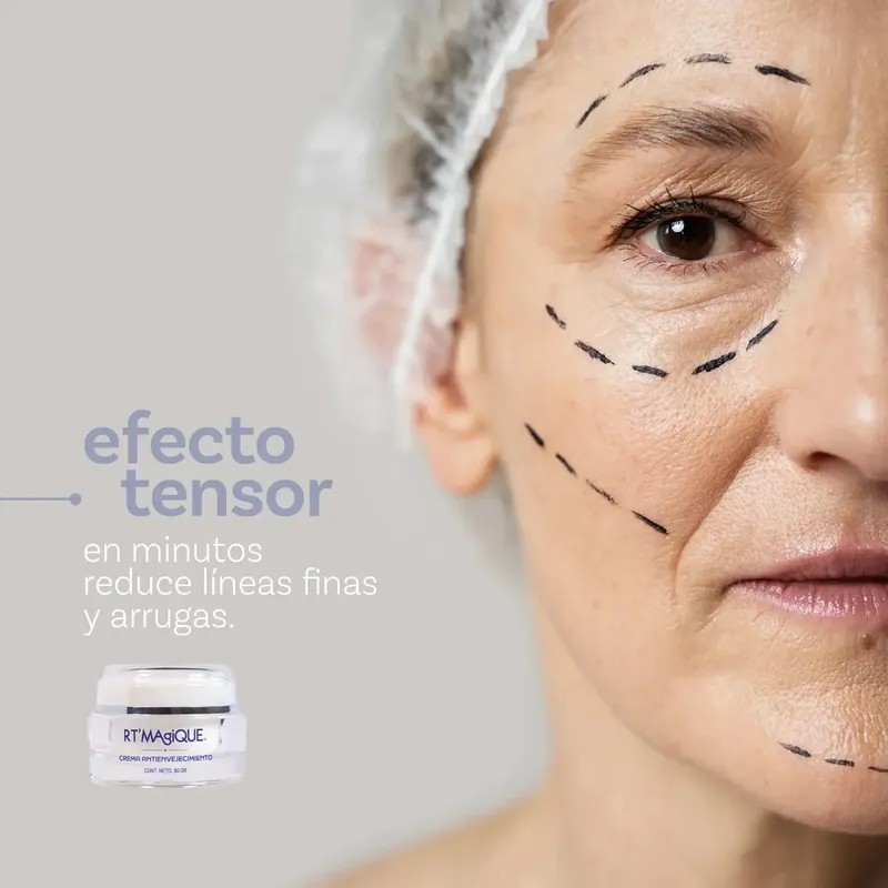 RT Magique Crema Antiarrugas y Antimanchas con Ácido Hialurónico –