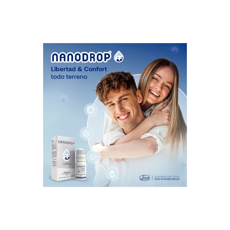 Nanodrop Gotas Oftálmicas Unidad Nanoemulsión Hidratación Protección Extendida Película Lagrimal