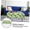 MAGICLULU Leaf Printed Tablecloth for Hawaii Parties Cotton and Flax