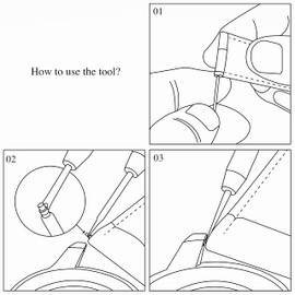 Vintage Time Watches | 4 x Curved Spring Bars Plus Tool Watch 1.8mm Pins Repair Steel Strap | Sizes 18mm 20mm 22mm (20mm)