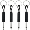 safycaby 4 PCS Marshallkey Holder Guitar Plug Keychain AMP Key