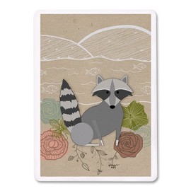 Spring Time Raccoon (Playing Card Deck, 52 Card Poker Size with Jokers)