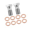 A ABSOPRO 2 pieces thread turbo brake line banjo single