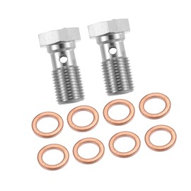 A ABSOPRO 2 pieces thread turbo brake line banjo single bolt 20 mm M10 x 1.0 item replacement