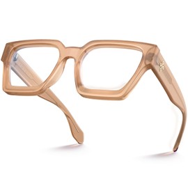 VISOONE Blue Light Blocking Glasses Rectangle Chic Preppy Look MultiColor Frame for Women Men RIVER