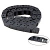 URBEST 1M Length Black Plastic 18 x 25mm Open One