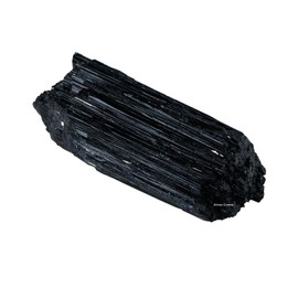 Erliway 1PC Large Raw Black Tourmaline Crystal, 0.22-0.44 lbs Natural Black Tourmaline Raw Stone for Protection, Turmalina Negra Piedra Originales for Meditation Chakra Balance Fountain Home Decor