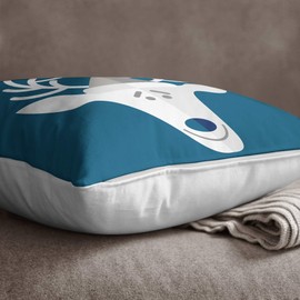 BonaMaison New Year Decorative Cushion Cover Noel Design, Christmas Throw Pillow Case, Size: 35X50 Cm - Designed and Manufactured in Turkey