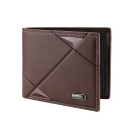 FuninCrea Men's Slim Leather Multi Slot Wallets Wallets for Men Waterproof and Multifunctional with Coin Pocket, brown, S, Minimalist