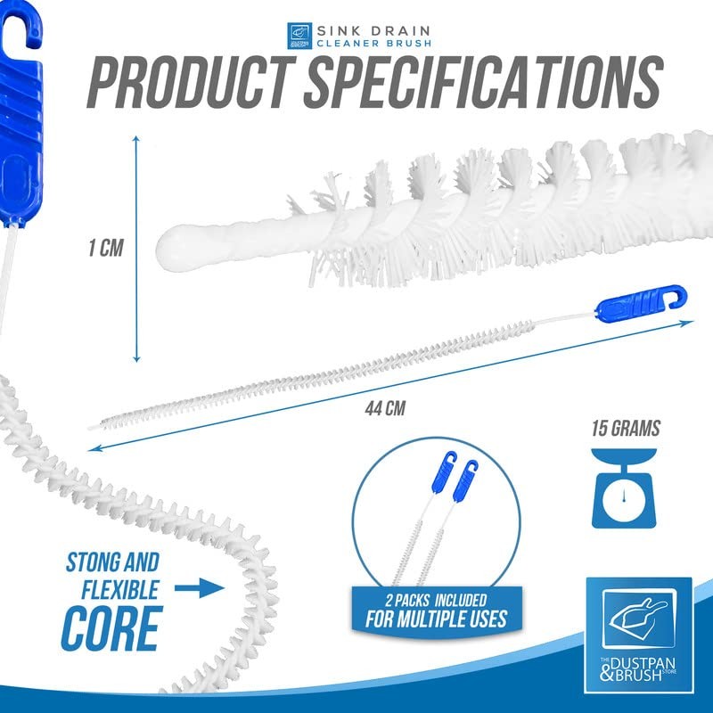Flexible Drain Sink Cleaning Brush Unblocker - Plug Hole Hair