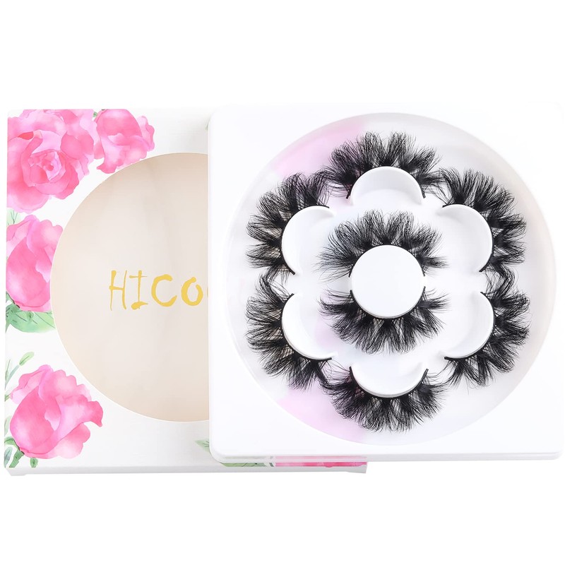 DYSILK 6D False Eyelashes, Fluffy Long Dramatic Natural False Eyelashes,