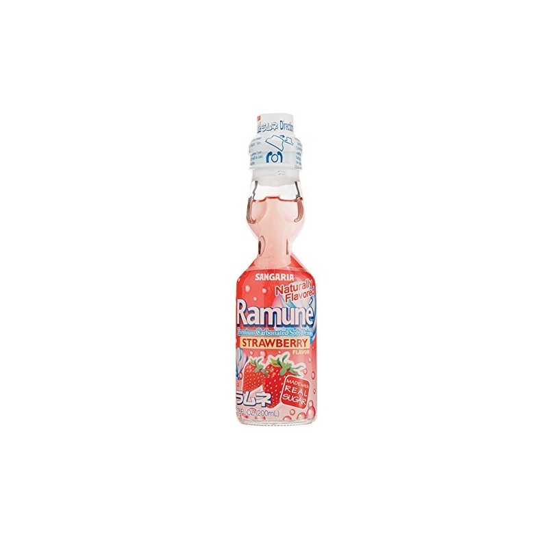 Ramune Strawberry Natural 18 Pack