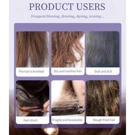 Purple Hair Oil Purple Moroccan Hair Oil Hair Volumizing Oil for Tangled, Dry, Brittle, Damaged, Dull Hair - Plant Formula, Moisturizing, Nourishing, Repairing (100ml)