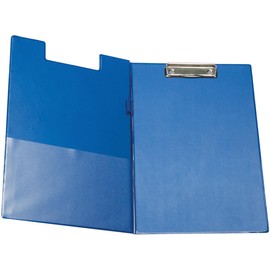 Q-Connect PVC Foldover Clipboard Foolscap Blue KF01301