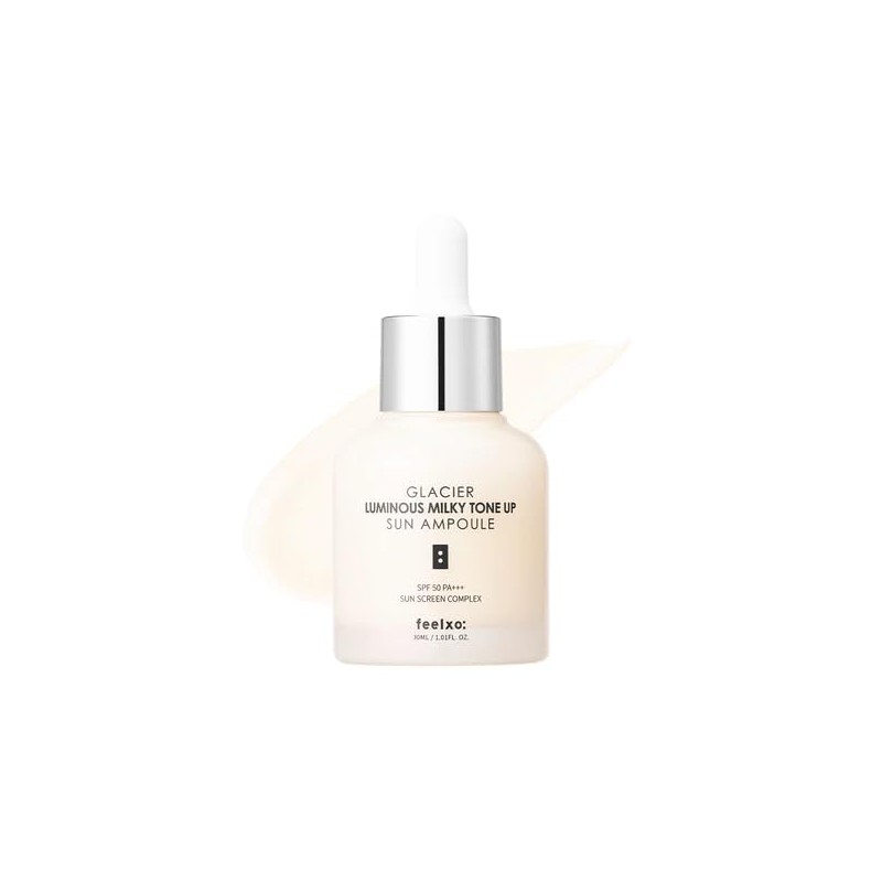 feelxo Glacia Luminous, Milky Tone Up, Sun Ampoule #1. Gloss