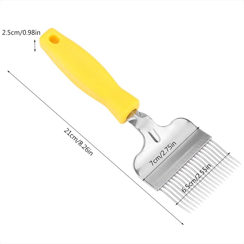 TOPINCN Beekeeping Tine, Beekeeping Tine, Stainless Steel, Honeycomb Discovery Fork,