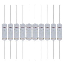 YOKIVE 10 Pcs 0.18 Ohm 5 Watts Metal Oxide Film Resistor, 5% Tolerance Resistor Axial Lead | Flame Proof for DIY Electronic Circuits, Audio-Video Projects