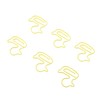 100pcs Paper Clips Cute Duck Shaped Decorative Metal Paperclips with
