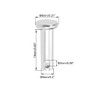 sourcing map Single Hole Clevis Pins - 5mm X 16mm
