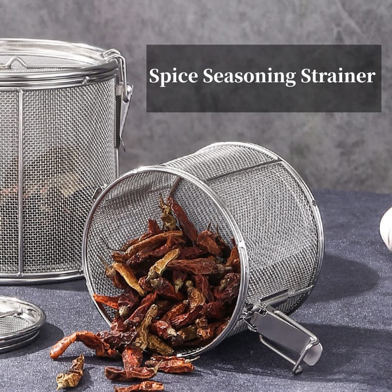 AUNMAS Seasoning Strainer, Stainless Steel Tea Mesh Tea Infuser Strainer